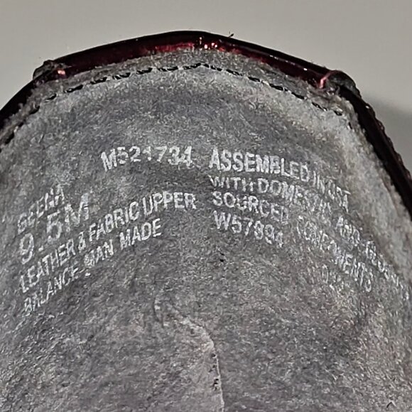 Munro Geena Penny Loafer Womens 9.5 Burgundy Red Shiny Patent Leather Slip On - Picture 12 of 13